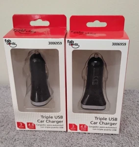 CARGADOR COCHE USB TRIPLE 2 PK CON 4,8 AMPERIOS # 3006959 NUEVO. (03) - Imagen 1 de 5