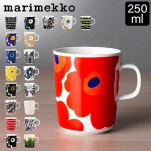 Taza Marimekko 8,45 OZ Unikko Blanco Rojo 063431-001 - Imagen 1 de 11