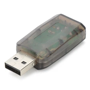 Audio Adapter card 5.1 USB To 3.5mm mic headphone Jack Stereo Headset sound USA - Picture 1 of 3