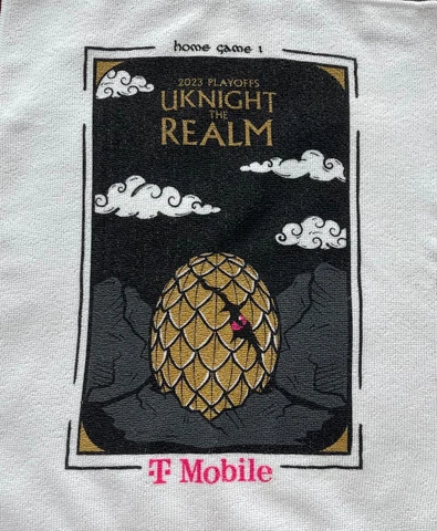 Vegas Golden Knights 2023 Stanley Cup Playoff Round 1 Game 1 Rally Towel. VGK Cover
