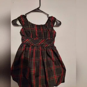 American Living Girls Dress Red Black Christmas Tartan Plaid Sz 8 Easter Church - Picture 1 of 6