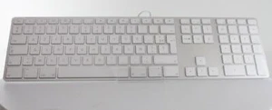 Apple A1243 AZERTY Wired USB Keyboard/Numeric Keypad Belgium French (MB110FN/B) - Picture 1 of 2