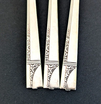 1937 CAPRICE Silver Plate Flatware Silverware, Vintage Floral Replacement, Gift - Image 1 of 4