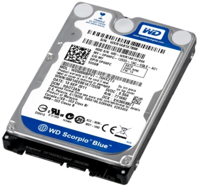 Hard Drive Dell 0P4HFC WD5000BPVT 500GB 5.4k 8MB SATA II 2.5'' - Image 1 of 3