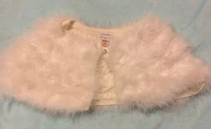 Monsoon Girls Shoulder Shrug/ Shawl/wrap/ White 6-10 - Picture 1 of 5