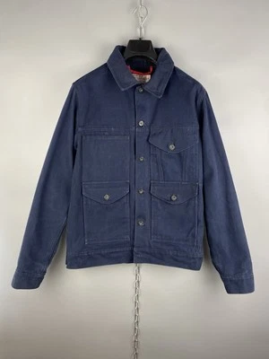Filson Garment USA Mens Heavy Cotton Cruiser Button Blue Jacket Sz S - Image 1 of 4