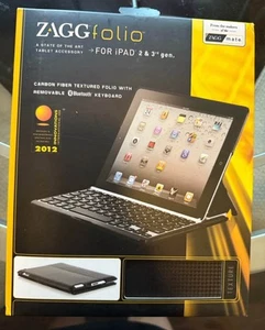 ZAGGFolio Bluetooth Keyboard & Case for 9.7" iPad 2nd & 3rd Gen Textured Cover - Photo 1/7