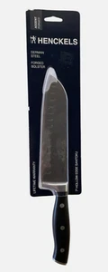 Cuchillo Santoku HENCKELS Forjado Acento 7" Negro Borde Hueco ¡¡NUEVO!! - Imagen 1 de 5