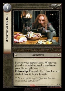 LOTR TCG 4C44 Courtesy of My Hall  Two Towers - Picture 1 of 1