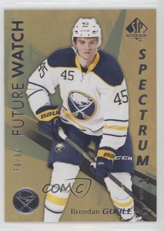 2016 SP Authentic Spectrum Gold /50 Future Watch Level 1 Brendan Guhle Rookie RC - Image 1 of 2