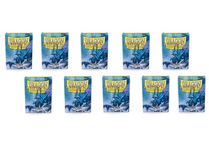 10 Packs Matte Petrol Standard Size 100 ct Card Sleeves Display Case - Picture 1 of 6