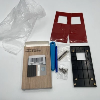 Suporte de campainha anel sem perfuração, suporte de porta adesivo compatível com vídeo… - Imagem 1 de 4