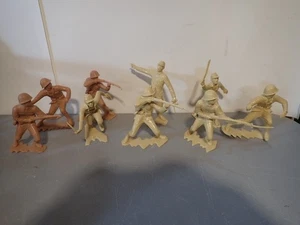 9x 1960s Marx 6" Japanese Soldiers, WWII, Six Poses, #2 - Picture 1 of 10