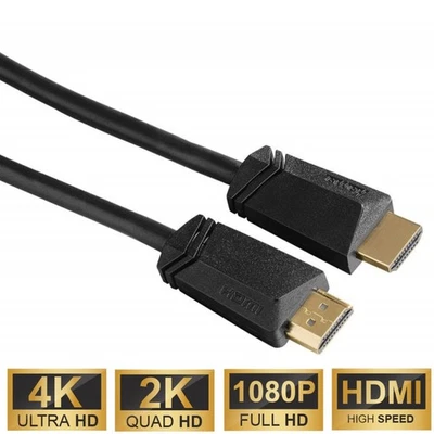 Hama 5m HDMI-Kabel 2.0b 4K Ultra HD HighSpeed für TV PC Gaming Monitor PS5 Xbox - Bild 1 von 2