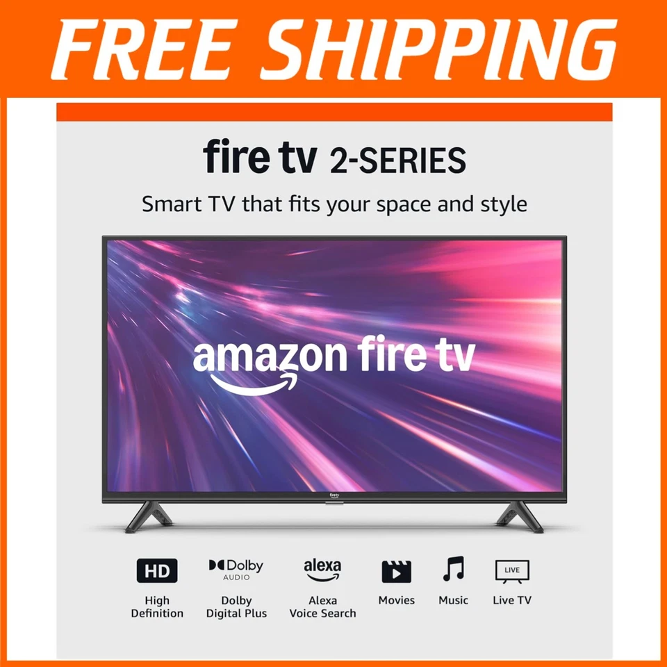 Stream Live TV - 32" HD Smart TV with Fire TV, Alexa Remote - Image 1 of 4