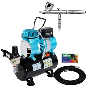 Iwata Eclipse HP CS Airbrush Set, Air Tank Compressor, Gravity Feed, 0.35mm Tip - Picture 1 of 4
