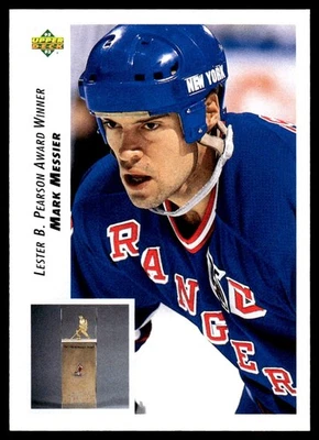 1992-93 Upper Deck #432 Mark Messier New York Rangers Hockey Card HOF - Image 1 of 2