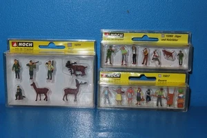 NOCH 15731 H0 Jagt +Jäger+Holzfäller 15060 +15617 Bauern  21 Figuren in OVP#8406 - Bild 1 von 4