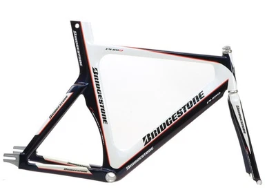 Bridgestone/Anchor PHM9 Carbon Track Frameset Large (62cm/55.5cm) Black NEW NOS - Image 1 of 4