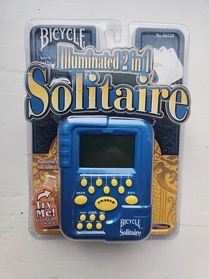 Bicicleta Iluminada 2 em 1 Jogo de Solitário Eletrônico Novo Selado no Pacote 2004  - Imagem 1 de 4