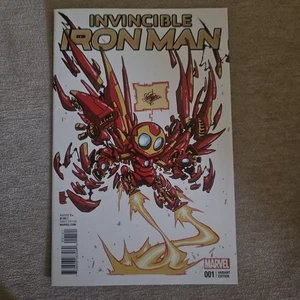 INVINCIBLE IRON MAN #1 SKOTTIE YOUNG VARIANT 2015 Marvel Comics - Picture 1 of 2