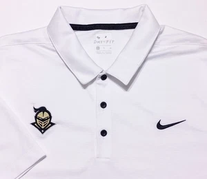 NIKE UCF Knights Short Sleeve Polo Shirt Team Issue White Men's XL - Picture 1 of 8