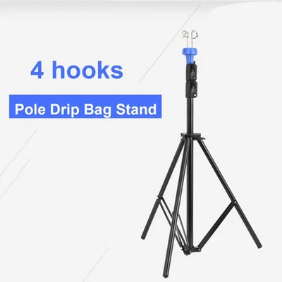 Adjustable Infusion Stand Retractable Bar Hook Drip Bag Holder - Image 1 of 4