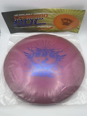 Innova Disc Golf 2009 USDGC Purple Champ Roc Center Cut In Package With COA 180g - Image 1 of 2