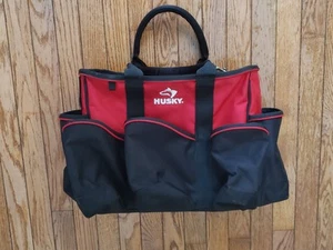 Husky Portable Tote Bag 14 Inch Padded Handle Grips Supply Storage Organizer - Picture 1 of 11