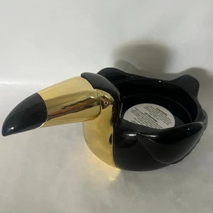 Bath & Body Works moderner Tukan 3-Docht Kerzenhalter Gold & Schwarz Brandneu - Bild 1 von 1
