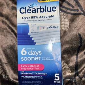 Preagnacy Test Clear Blue 5 Tests - Picture 1 of 6