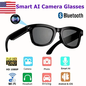 Smart Glasses 1080P HD Kamera Polarisierte Sonnenbrille Videorekorder Sport - Bild 1 von 6