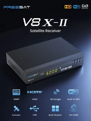 DiSEqC1.0/1.1/1.2/1.3,H.265 , Set-Top Box - Sat & Smart IPTV Receiver+HDMI Kable - Bild 1 von 4