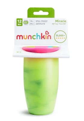 Taza para sorber Munchkin Miracle 360° sin boquillas Tie Dye, 10 oz, verde, unisex Foto 1 de 4