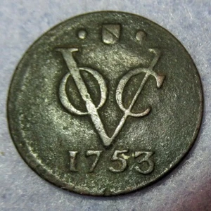 Certificado de Autenticidad 1753 Nueva York 1/2 Penny VOC Medio Centavo Colonial Holandés - Imagen 1 de 4
