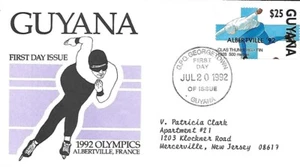 GUYANA 1992 FIRST DAY COVER, OLYMPIC GOLD MEDAL WINNERS  - Picture 1 of 1