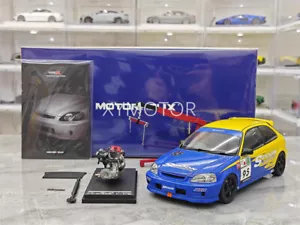 MH Motorhelix 1/18 Honda Civic Type R EK9 Spoon #95 Modellauto Geschenke Sammlung - Bild 1 von 16