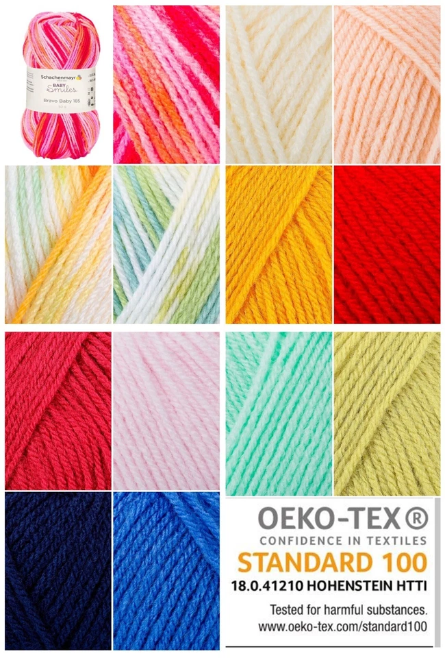 ANGEBOT 50g Schachenmayr Baby Smiles Bravo Baby 185 Babywolle Stricken Babygarn - Bild 1 von 1