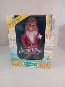 Disney Grumpy Moving Magical Eyebrow Toy In Box Mattel 1992 - Picture 1 of 6