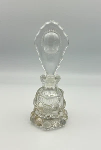 Botella de vidrio transparente en forma de campana de 7" con tapa de tapón de vidrio - Imagen 1 de 16