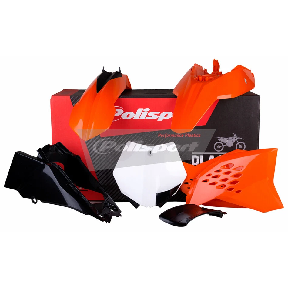 KIT CARROCERÍA PLÁSTICO POLISPORT COLOR OE KTM 65 SX 2009-2015 90563 montaje en desc Foto 1 de 1