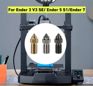 For Ender 3 V3 SE/Ender 5 S1/Ender 7 Nozzles 0.2/0.4/0.6/0.8/1.0mm 1.75mm DIY 3D - Picture 1 of 10