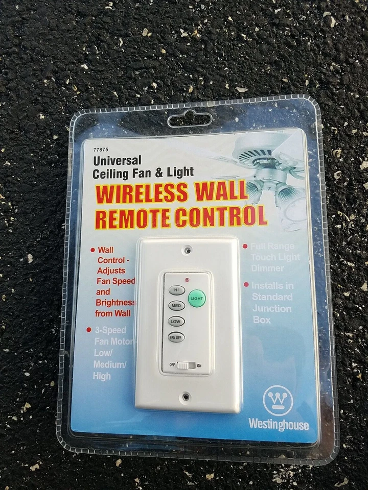 NIP Wireless Ceiling Fan and Light  Westinghouse  77875 Wall  Remote Control - Image 1 of 4