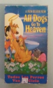 ALL DOGS GO TO HEAVEN / TODO LOS PERROS VAN AL CIELO  VHS VIDEOTAPE spanish - Picture 1 of 1