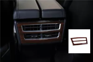 For Tesla Model X S 2014-2019 Wood Grain Rear Control Ventilation Panel Cover - Picture 1 of 8