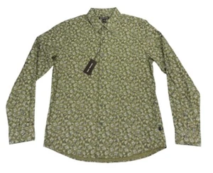 Michael Kors Mens Slim Fit Stretch Floral Shirt Size SMALL AND MEDIUM AVAILABLE - Picture 1 of 2
