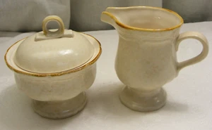 Vintage Mikasa Country Charm Creamer & Sugar Bowl with Lid FG000 Japan 3-east - Picture 1 of 4