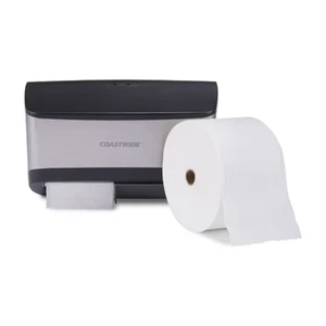 Coastwide Professional J-Series Duo Bath Tissue Dispenser, Black (CWJ2BT-S) - Picture 1 of 9