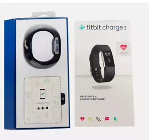 NEW Fitbit Charge 2 Activity Tracker Heart Rate Fitness FB407 S+L Band US - Picture 1 of 13
