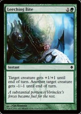 4x Leeching Bite MTG New Phyrexia NM Magic Regular